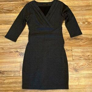 The Limited Dress Black and Grey Herringbone Women's XS